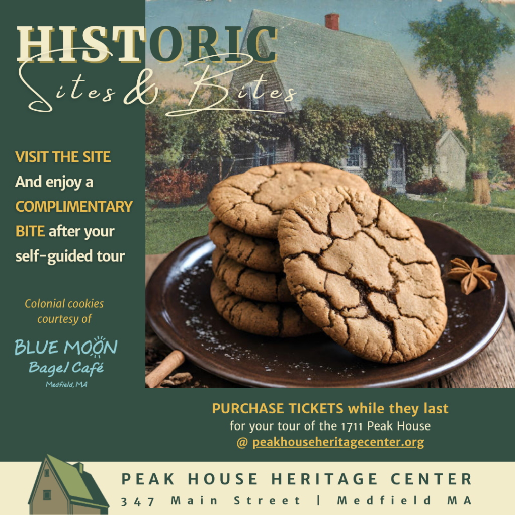 Historic Sites & Bites Ad. Seasonal promotion to enjoy a complimentary cookie after your self-guided tour.