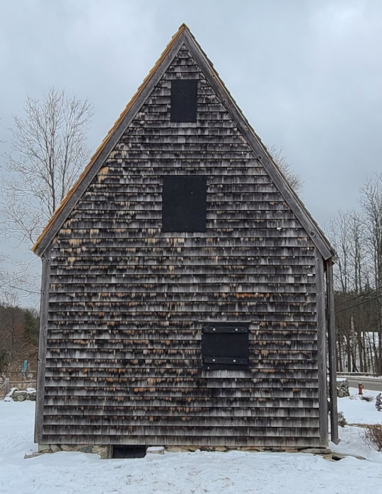 West side shows windows removed.