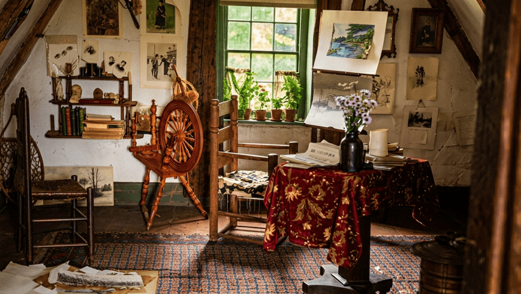 The Den in 1890 as an art studio